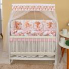 Kit Mini Berço 13 peças para Bebê Menina Esquilo