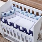 Kit Mini Berço Light 09 Peças Balone Marinho