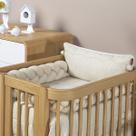 Kit Mini Berço Linho Jeans 6 Pçs Menino Bebê Batistela Baby