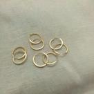 Kit Mini Brincos Argolas Pequenas Ouro 18k Cartilagem