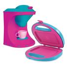 Kit Mini Brinquedo Cozinha Cafeteira E Sanduicheira