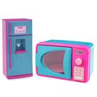 Kit Mini Brinquedo Cozinha Geladeira E Microondas