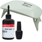 Kit Mini Cabine Led/uv 6w Epoxi Coat de Cura UV