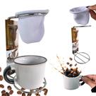 Kit Mini Coador Cafe+ Xícara Presente Porcelana