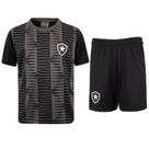 Kit Mini Craque Toy Camiseta e Bermuda Botafogo - Preto/Cinza Kit Mini Craque Toy Camiseta e Bermuda Botafogo - Preto/Cinza