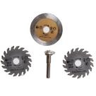 Kit Mini disco de serra e diamantado 54,8mm para micro retífica com 3 peças - LSD001