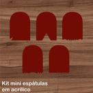 Kit Mini Espátulas de Acrílico - 5 Unidades Kit Mini Espátulas de Acrílico - 5 Unidades