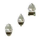 Kit Mini Espelhos Decorativos venezianos Pegui Bari 3 peças Kit Mini Espelhos Decorativos venezianos Pegui Bari 3 peças