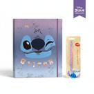 Kit Mini Fichário Colegial Stitch 48 Fls + Lapiseira 0.7 Molin Oficial
