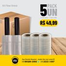 Kit Mini filme Stretch 100x25 (2 unidades com cabo e 3 sem cabo)