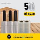 Kit Mini filme Stretch 100x25 (3un. com cabo e 2un. sem cabo)