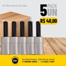Kit Mini filme Stretch 100x25 com cabo (5unidades)