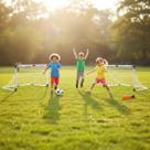 Kit Mini Golzinho Duas Traves Futebol Gol Infantil Bola