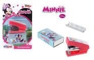 Kit Mini Grampeador + Caixa com 500 Grampos - Minnie Mouse Disney