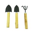 Kit Mini Jardinagem Madeira e Ferro com 3 Peças Kit Mini Jardinagem Madeira e Ferro com 3 Peças