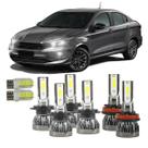 Kit Mini Led Fiat Cronos 2016 A 2022 22000LM 6500K Alto Baixo Milha