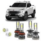 Kit Mini Led Fiat Toro 2016/2022 22000LM 6500K Baixo e Milha