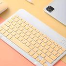 Kit Mini Mouse e Teclado Sem Fio Recarregável Bluetooth Cor:Amarelo