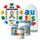 Kit Mini Party Romano Conscientização do autismo DIVERSAS ESTAMPAS Kit Mini Party Romano Conscientização do autismo DIVERSAS ESTAMPAS