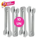 Kit Mini Pegador 12,5cm Em Aço Inoxidável Multiuso Carne Petisco Fruta Gelo Drinks