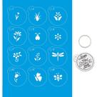 Kit Mini Stencil Chaveiro Jardim - STMI-001