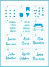 Kit Mini Stencil Planner Com 14 PeÇAs 4,5cm Stmi-022 Litoarte
