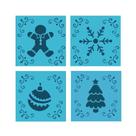 Kit Mini Stencils Natal 2 C/4 Bluestar Kit Mini Stencils Natal 2 C/4 Bluestar