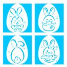 Kit mini stencils páscoa pct c/ 04 un blue star