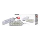 Kit mini strobe luz vermelho bivolt alt 4cm x larg 16cm