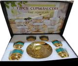 Kit Mini Xicaras de Porcelana Cafe Expresso Luxx Green 12PC 80ml