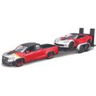 Kit Miniatura Chevrolet Colorado Zr2 2017 + Corvette Z06 2015 + Carreta 1/24 Maisto 32756