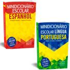 Kit Minidicionário Escolar Português e Espanhol Ciranda Cultural