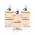 Kit Minisséries Portiolli Gold Desodorantes Colônias Masculinas, 3 x 25 ml