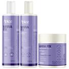 Kit Mirrafix Apice Shampoo + Condicionador + Ativador Acidificante Hidratante Capilar Vegano 500g