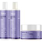 Kit Mirrafix Apice Shampoo + Condicionador + Gelatina Acidificante Hidratante Capilar Vegano 280g