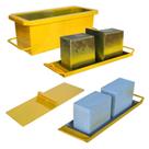 Kit Misto N14 Forma Bloco E Meio Bloco Concreto Vazado