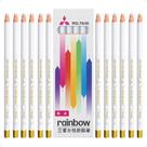 Kit Mitsubishi Rainbow: 12 Lápis Dermatográfico Branco 7610-1