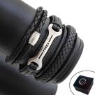 Kit /Mix 03 Pulseiras de Couro Masculinas FORÇA Chave de Fenda