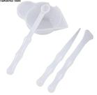 KIT MIX COPO Conjunto 3 Varinhas Silicone Molde Copo Dosador Resinas