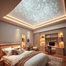 Kit Mix RGBW 300 Pontos para Teto Efeito Estrelado Led Sala Quarto Fonte Bivolt