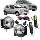 Kit mlha fiat palio g2 g3 2001 a 2015 super branca led