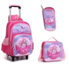 Kit Mochila 3d E Lancheira + Estojo Little Mermaid Boia Kit Mochila 3d E Lancheira + Estojo Little Mermaid Boia