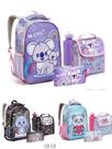 Kit Mochila 5 Peças Coala Panda Gatinha Lancheira Com Estojo Menina Infantil Seanite Kit Mochila 5 Peças Coala Panda Gatinha Lancheira Com Estojo Menina Infantil Seanite