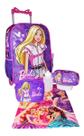 Kit Mochila Barbie Rodinhas Lancheira Estojo Infant Feminina Kit Mochila Barbie Rodinhas Lancheira Estojo Infant Feminina