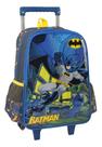 Kit Mochila Batman De Rodas Com Lancheira E Estojo Escolar