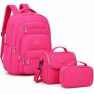 Kit Mochila Bolsa Escolar Grande Reforçada + Lancheira Térmica + Estojo Box Jumbo Menina Menino Infantil Juvenil Unissex Kit Mochila Bolsa Escolar Grande Reforçada + Lancheira Térmica + Estojo Box Jumbo Menina Menino Infantil Juvenil Unissex