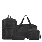 Kit Mochila + bolsa esportiva + lancheira + estojo Megapack 2.0 5XT Preto