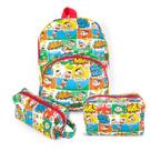 Kit Mochila Bolsa Estojo Infantil Turma da Mônica Quadrinhos