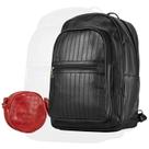 Kit Mochila Bolsa Feminina Couro Envernizado + Bolsa Transversal Oval Vermelha