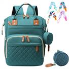 KIT Mochila Bolsa Maternidade e Prendedor de Chupeta. A Mochila Possui Bolsos Térmicos é à Prova Dágua e Tem Alças Acolchoadas